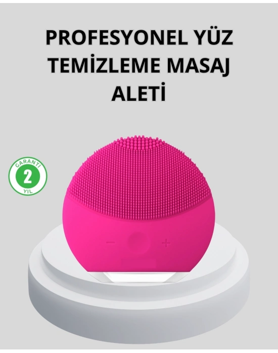 ® Şarjlı Su Geçirmez Yüz Temizleme ve Masaj Aleti – 3 Fonksiyonlu