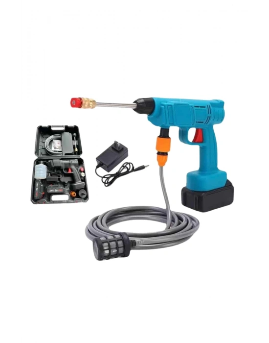 ® Şarjlı Ve Yüksek Basınçlı Oto Yıkama Makinesi Ve Sulama Tabancası Bahçe Yıkama Makinesi