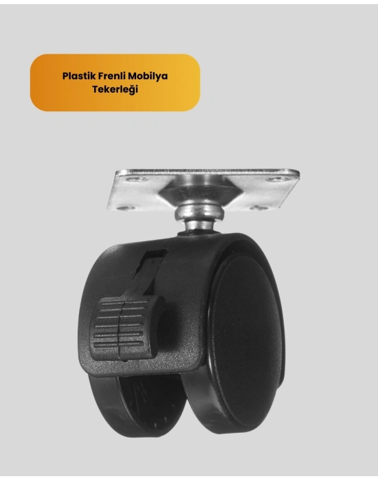 ® Sehpa ve Masa İçin 6 cm Kilitli Ayak