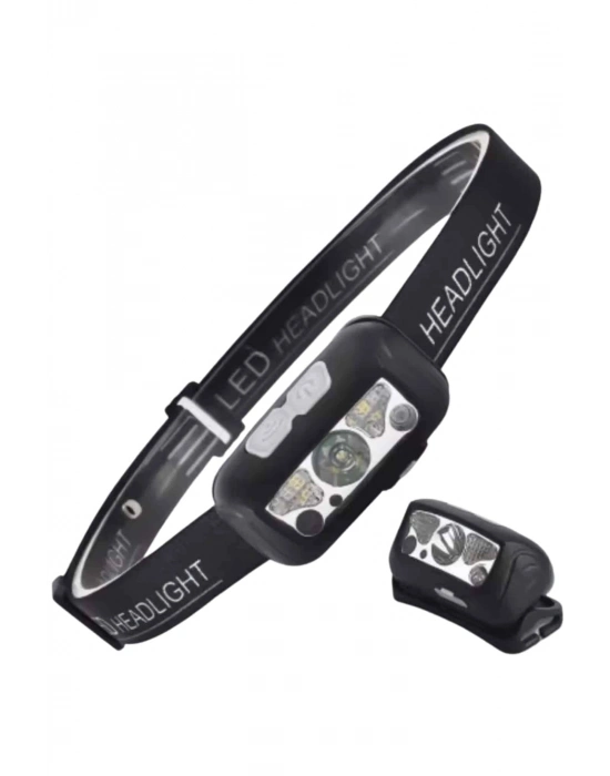 Sensörlü Şarjlı Type-c Şarj Işıklı Kafa Lambası Kamp Lambası