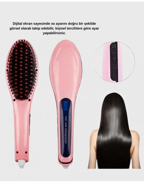 ® Seramik Plakalı Saç Düzleştirici Hızlı Isınan 5 Kademe Isı Ayarlı