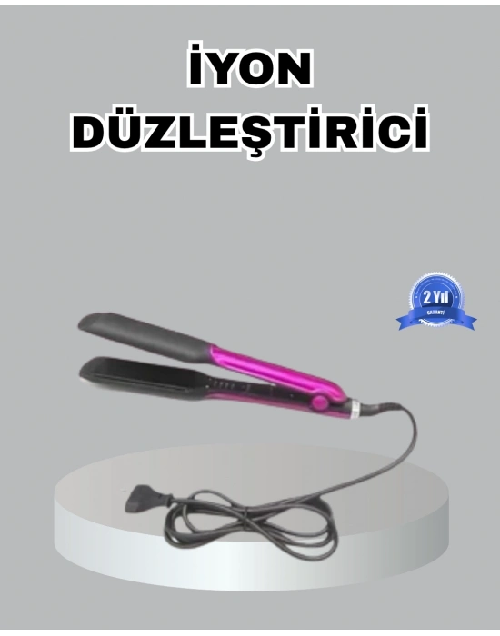 ® Seramik Plakalı Saç Düzleştirici – Plaka Kilitli ve Elektriklenme Önleyici