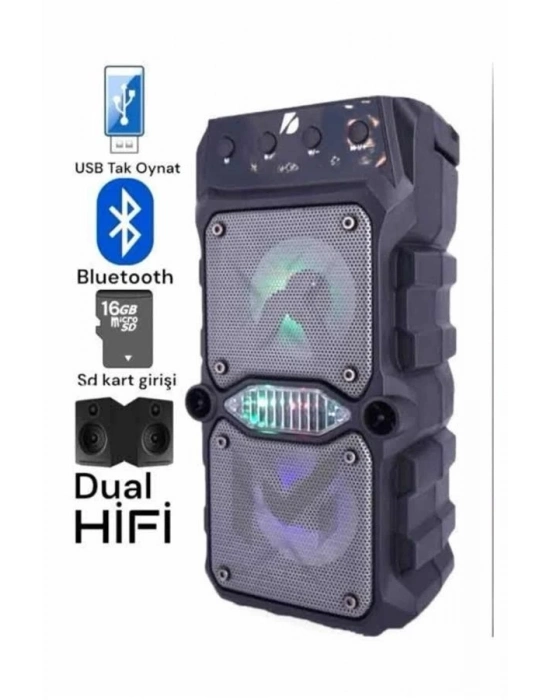 ® Ses Bombası Kablosuz Bluetooth Hoparlör Çift Çıkışlı Yüksek Ses Kaliteli Hoparlör