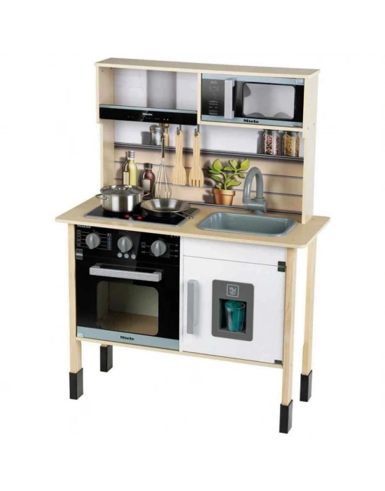 ® Sesli ve Işıklı Aksesuarlı Ahşap Mutfak Seti