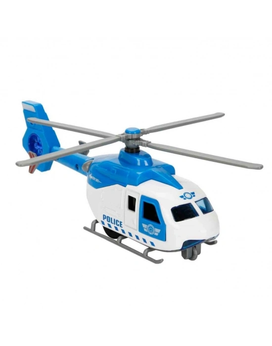 ® Sesli ve Işıklı Çek Bırak Die Cast Helikopter