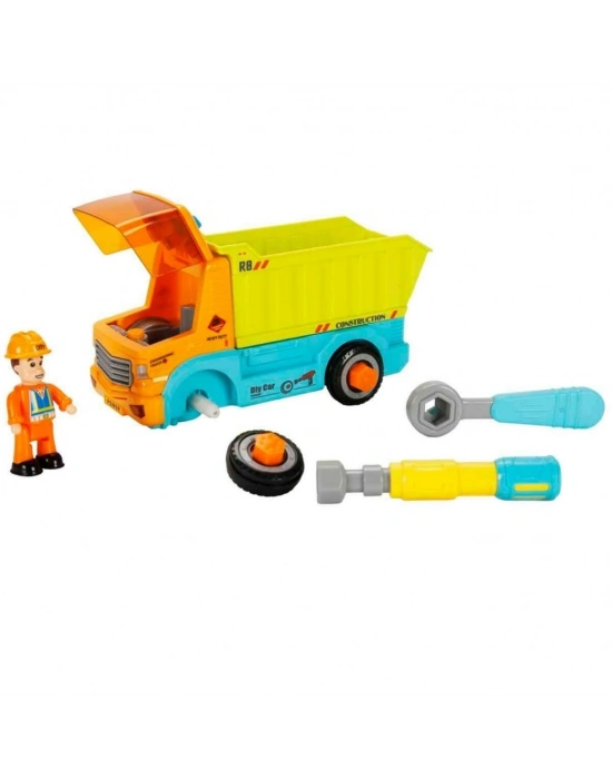 ® Sesli ve Işıklı Figürlü Sök Tak Mini Kamyon Seti