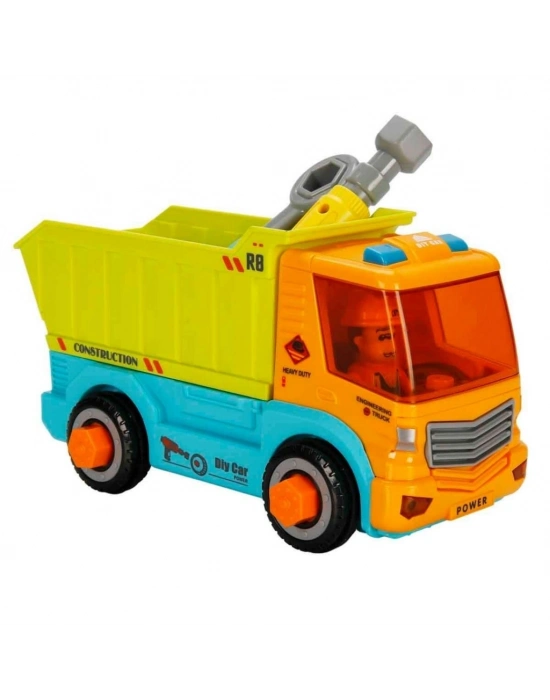 ® Sesli ve Işıklı Figürlü Sök Tak Mini Kamyon Seti