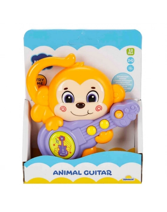 ® Sesli ve Işıklı Gitar Çalan Maymun