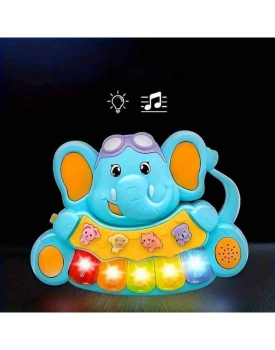 ® Sesli ve Işıklı Piyanolu Fil