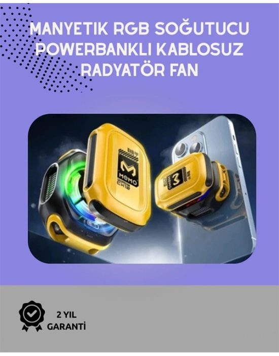 ® Sessiz Çalışan Yarı İletken Telefon Soğutucu | iOS ve Android Uyumlu | 10W Güç