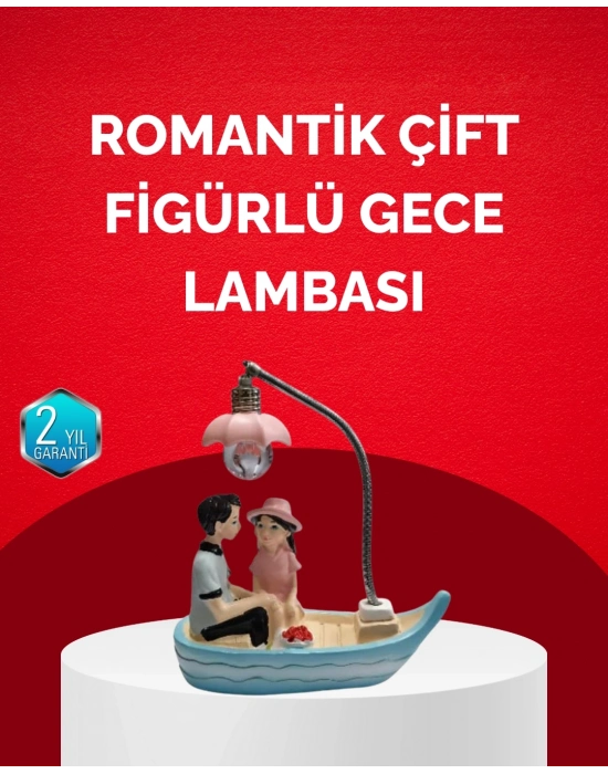 ® Sevgililer Günü İçin Romantik Çift Figürlü Dekoratif Gece Lambası