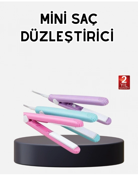 ® Seyahat Tipi Mini Saç Düzleştirici – Seramik Kaplama, Hızlı Isınma, Kompakt Tasarım