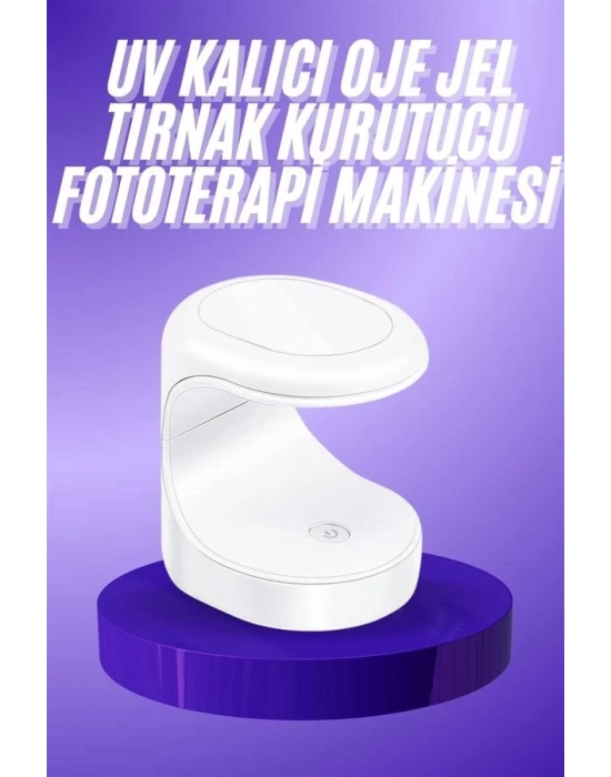 ® Seyehat Tipi Mini Oje Kurutucu Ultraviole Mor Işık Protez Tırnak Kurutucu