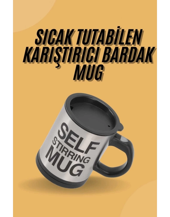 ® Sıcak Tutan Termos Bardak Kendi Kendini Karıştıran Mikser Kupa
