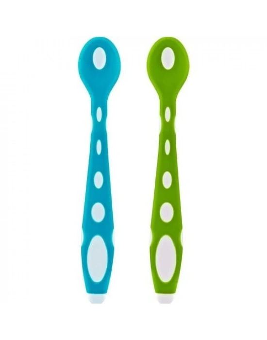®  Silikon Mama Kaşığı 563 Mavi Yeşil
