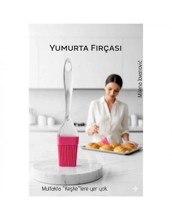 ® Silikon Yumurta ve Yağlama Fırçası- Isıya Dayanıklı Kompakt Mutfak Yardımcısı