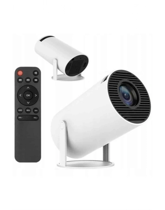 ® Sinema Projektörü Android HDMI USB WİFİ Ses Çıkışlı Ayaklı Projeksiyon Taşınabilir