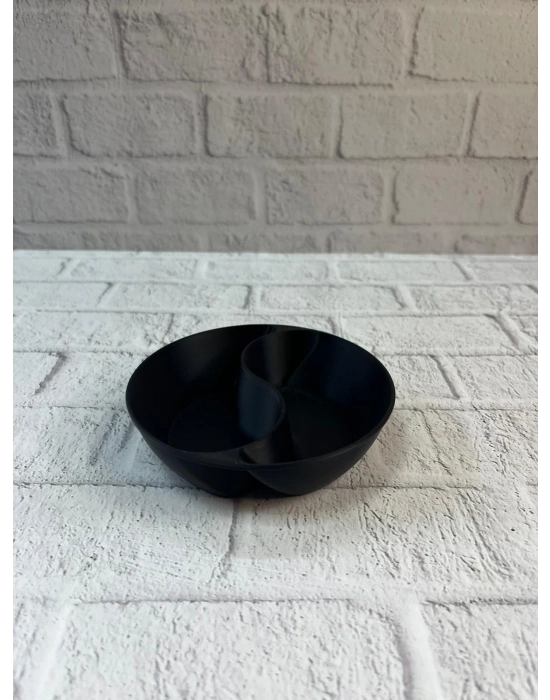 Siyah Çerezlik Kase Seti 4 Adet 3x12 cm