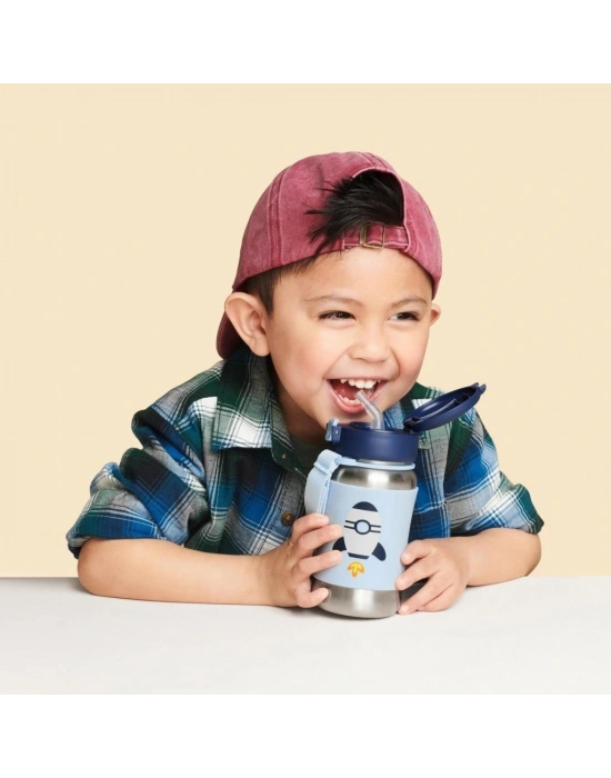 ®   Zoo Pipetli Paslanmaz Çelik Suluk 350 ml Roket