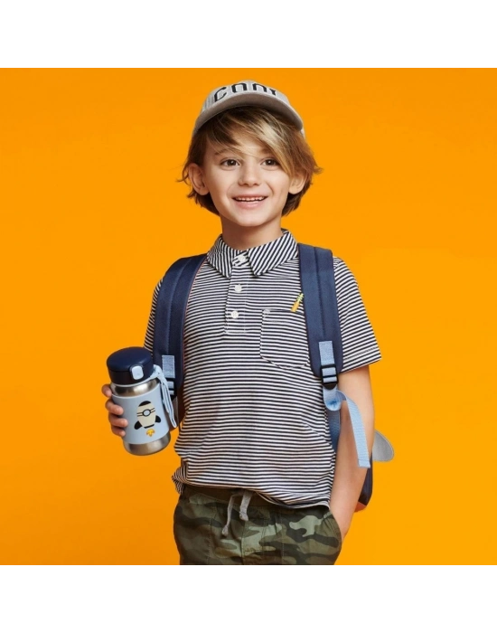 ®   Zoo Pipetli Paslanmaz Çelik Suluk 350 ml Roket