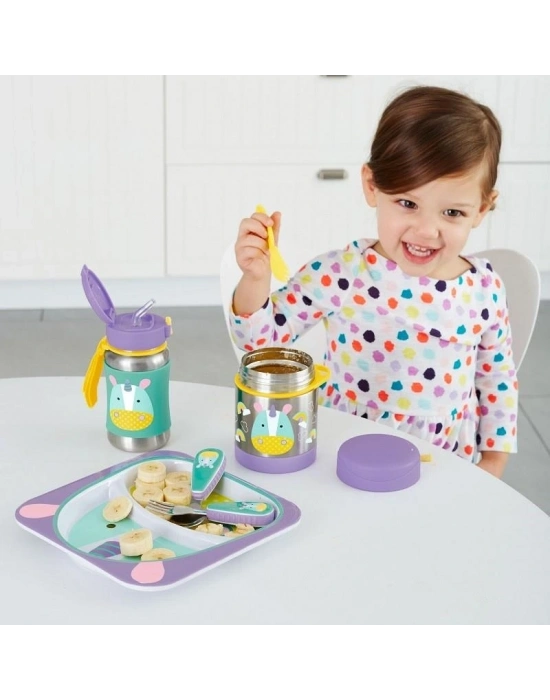 ®   Zoo Pipetli Paslanmaz Çelik Suluk 350 ml Unicorn