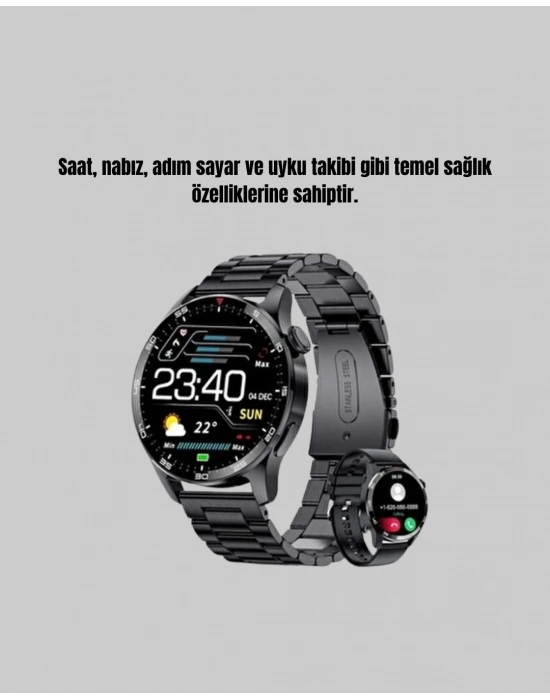 ® Spor ve Sağlık Takip Özellikli Akıllı Saat – Kalp Atış, Uyku ve Adım Ölçer Fonksiyonlu