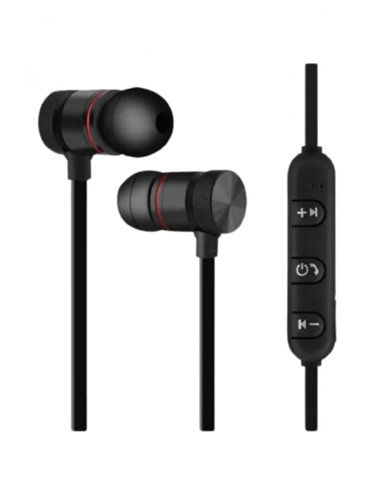 ® Sports Mıknatıslı Siyah Bluetooth Kulaklık Kablolu Uzun Pil Ömrü