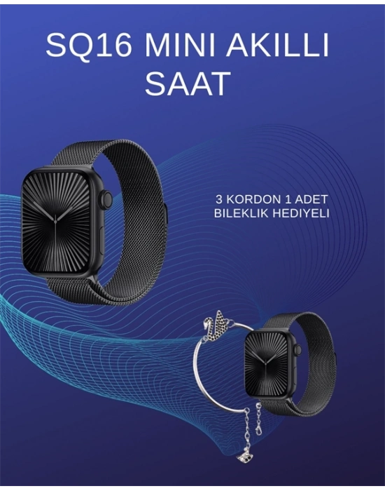 ® SQ-16 Mini Series 10 Akıllı Saat | Spor Modları, Bildirim ve Müzik Kontrolü