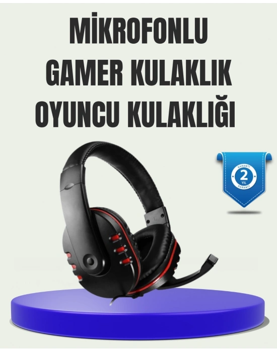 ® Stereo Gaming Kulaklık – Yüksek Ses Kalitesi, Ergonomik Yapı