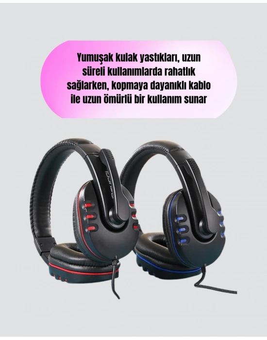 ® Stereo Gaming Kulaklık – Yüksek Ses Kalitesi, Ergonomik Yapı
