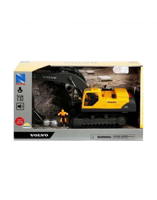 ®  1:32 Sesli ve Işıklı Volvo Ekskavatör
