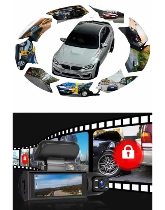 ® Sürüş Kamerası Video Kaydedici Hareket Algılama Gece Görüşlü