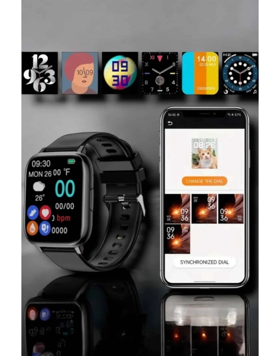 ® Suya Dayanıklı Bluetooth Akıllı Saat GPS, Adımsayar, Nabız & Sağlık Takibi
