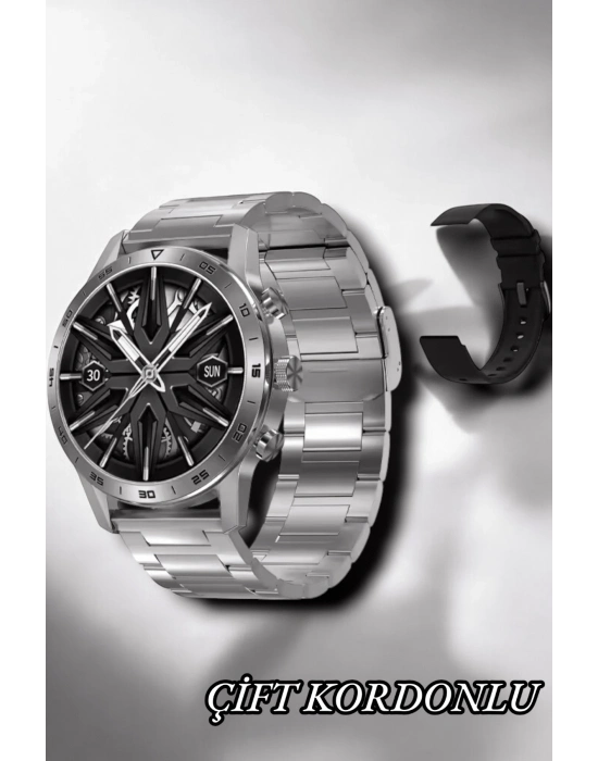 ® Suya Dayanıklı Dokunmatik Akıllı Saat Bluetooth 5.0, Sesli Asistan ve Sağlık Takibi