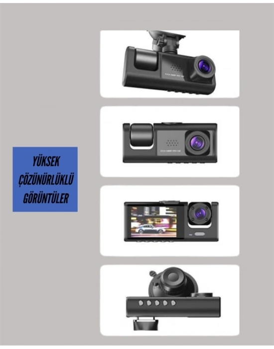 ® TA-01 LCD Ekranlı Gece Görüşlü Araç Kamerası