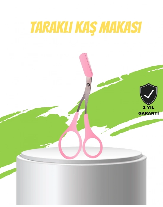 ® Taraklı Kaş Düzeltme Makası – Hassas Şekillendirme ve Kolay Kullanım