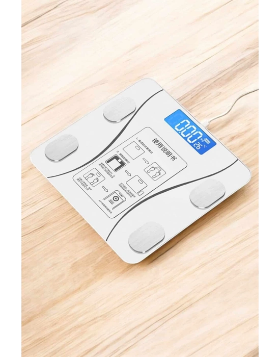 ® Tartı Baskül Dijital Elektronik Tartı Vücut Analiz Wifi Akıllı Yağ Ölçer