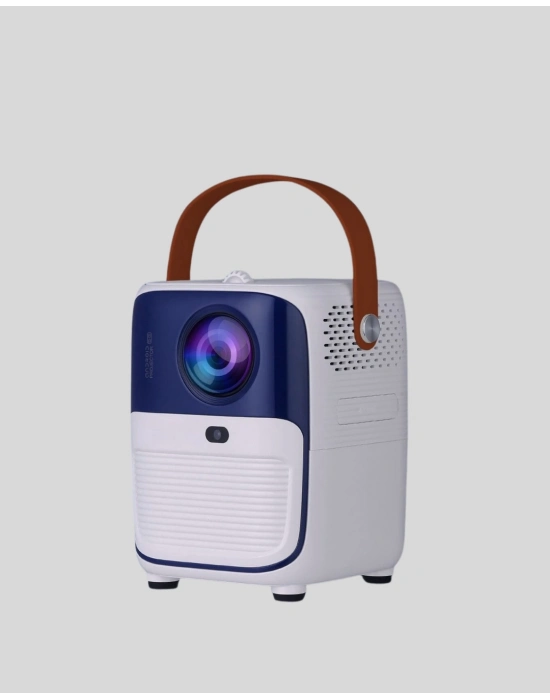 ® Taşınabilir 1080P HD Akıllı Projektör – 64GB Dahili Hafıza, 2GB RAM, Uzaktan Kumandalı