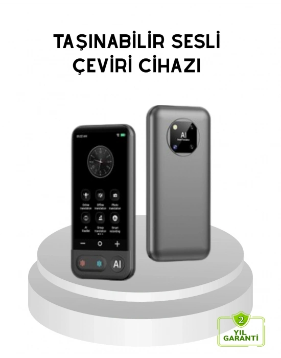 ® Taşınabilir Akıllı Tercüme Cihazı – Gerçek Zamanlı Ses ve Metin Çevirisi