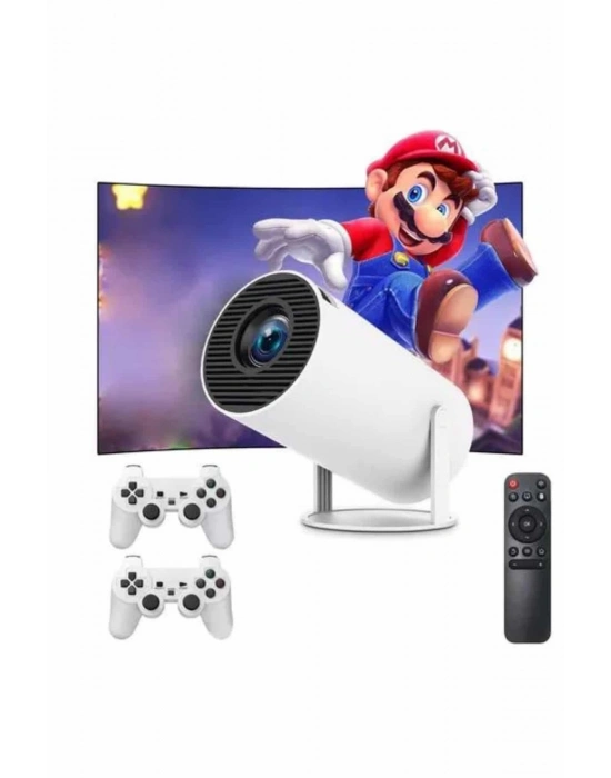 ® Taşınabilir Android Projeksiyon Ayaklı Çift Kollu 4K Çözünürlüklü Sinema Projeksiyonu