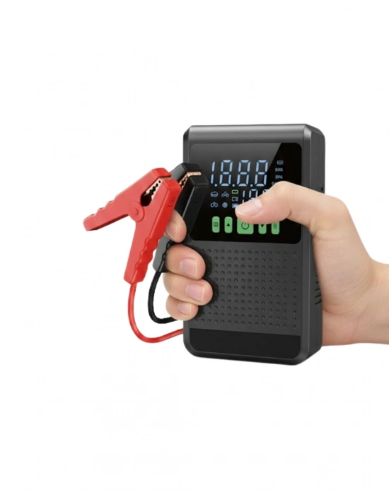 ® Taşınabilir Araç Akü Şarj Takviye Cihazı 150 PSI Dijital Kompresör