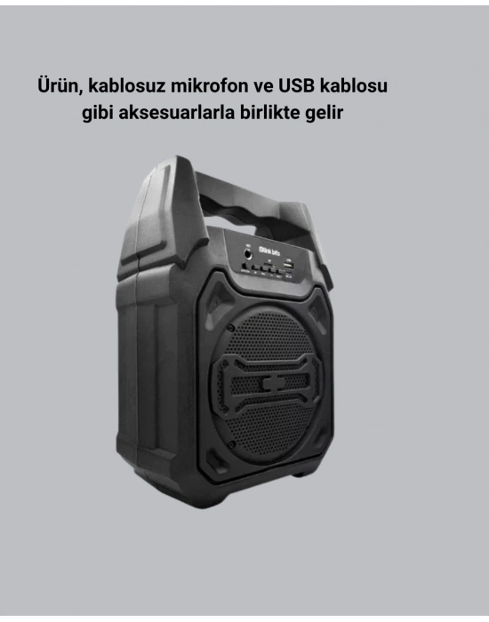 ® Taşınabilir Bluetooth Hoparlör – FM Radyo, USB, SD Kart ve TWS Özellikli