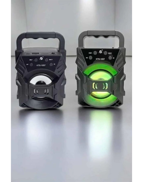 ® Taşınabilir Bluetooth Hoparlör Led Işıklı Uzun Pil Ömrü