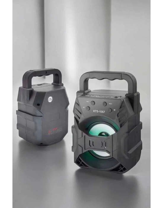 ® Taşınabilir Bluetooth Hoparlör Led Işıklı Uzun Pil Ömrü