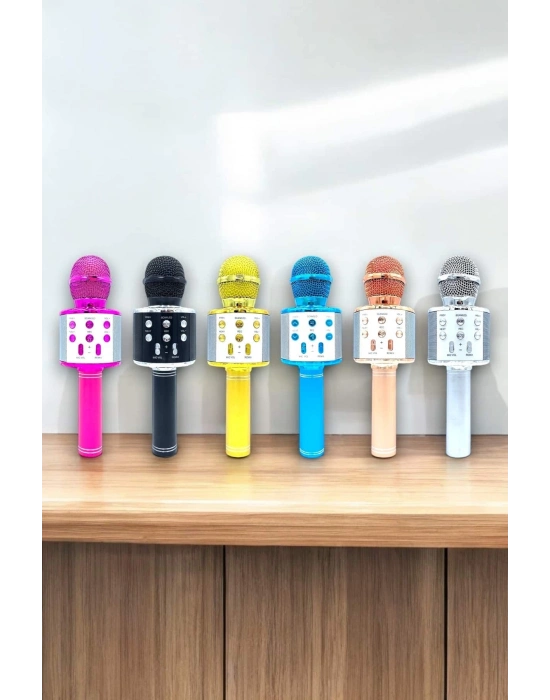 ® Taşınabilir Bluetooth Karaoke Mikrofon: Hafıza Kart Girişli, Etkileyici Performans