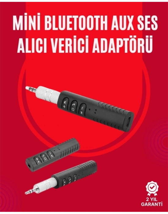® Taşınabilir Bluetooth Ses Alıcısı | 30 Dk Şarj, 4 Saat Kullanım, Geri Klipsli