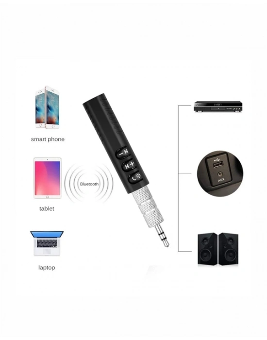 ® Taşınabilir Bluetooth Ses Alıcısı | 30 Dk Şarj, 4 Saat Kullanım, Geri Klipsli