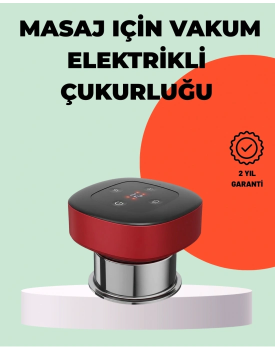 ® Taşınabilir Elektrikli Kupa Terapisi Masaj Cihazı Boyun Sırt Bacak