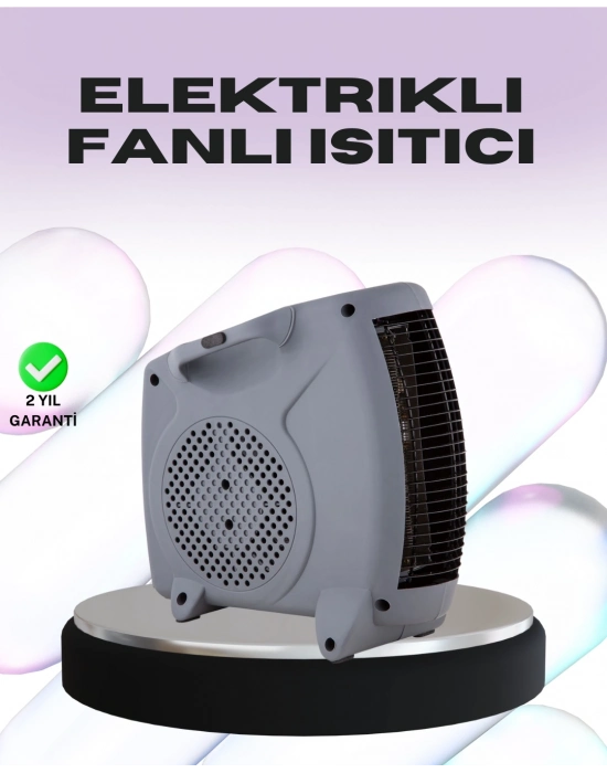 ® Taşınabilir Fanlı Isıtıcı Elektrikli Termik Korumalı Oda Isıtıcı