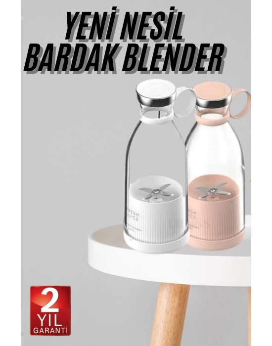 ® Taşınabilir Kablosuz Şarjlı Kişisel Smoothie El Blender Mini Meyve Sıkacağı